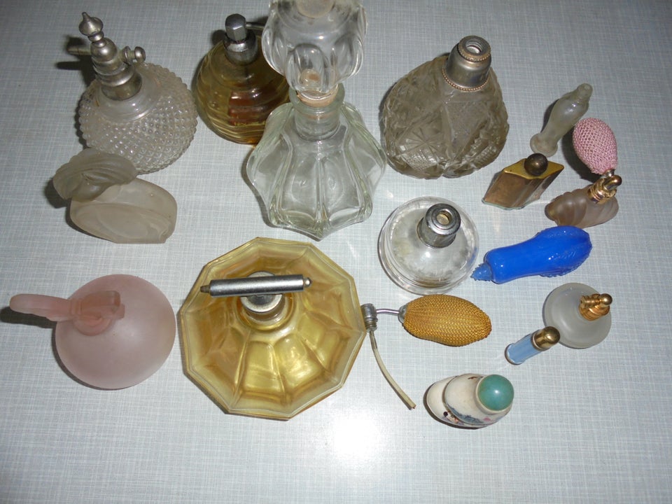 Parfume, div gamle parfumeflasker