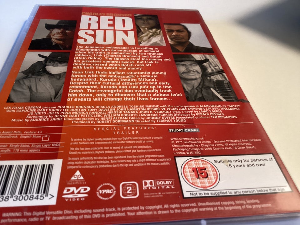 Red sun , DVD, action