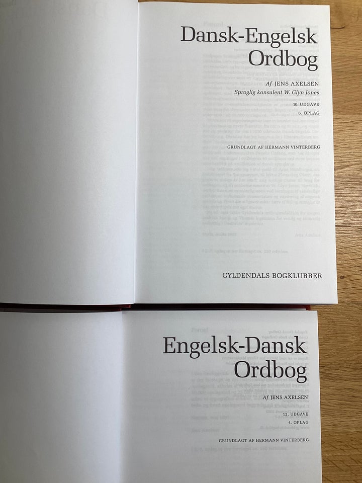 Engelsk-Dansk og Dansk-Engelsk,