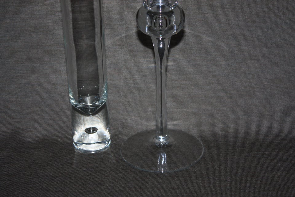 Glas Glasvase med en bobl 21 cm