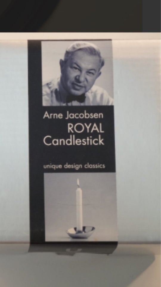 2 Arne Jacobsen Royale lysestager ,