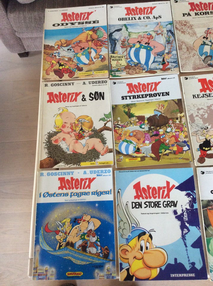 Asterix mellem nr 1- 28, Tegneserie