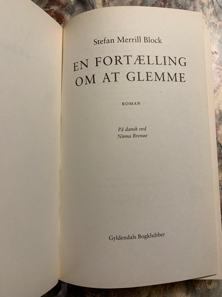 En fortælling om at glemme, Stefan