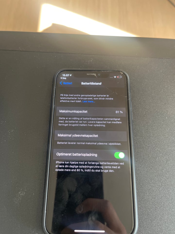 iPhone X, 64 GB, sort