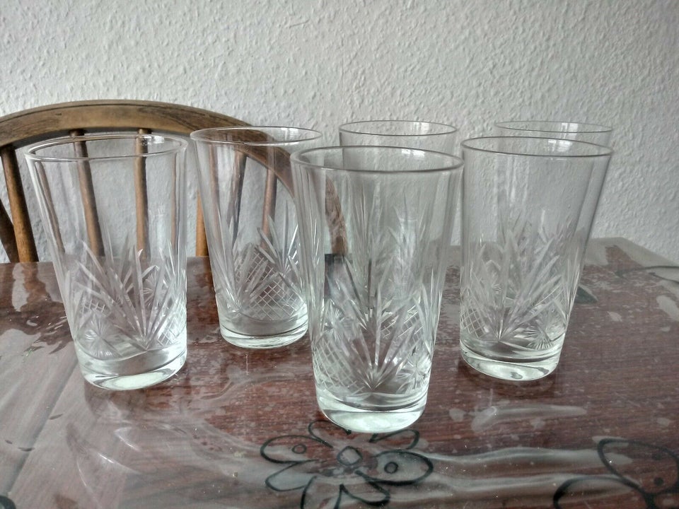 Glas 6 X vandglas Holmegaard-