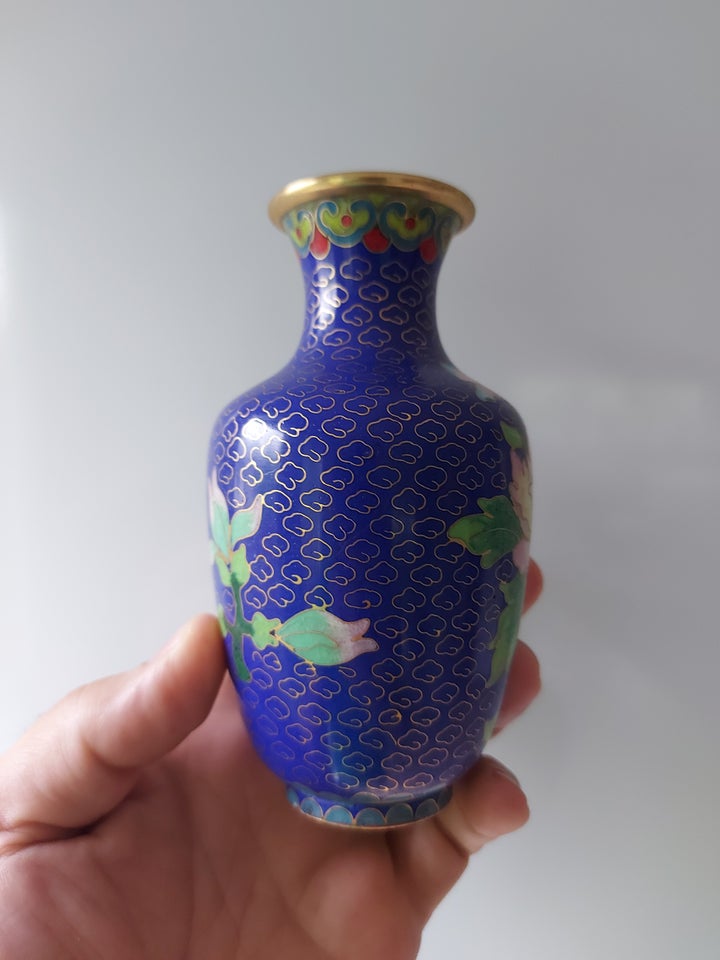 Smuk Kinesisk Cloisonné Vase