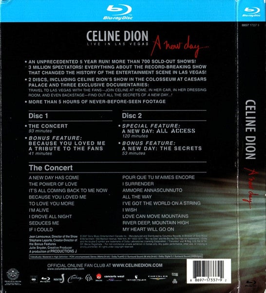 CELINE DION: A New Day - Live In Las