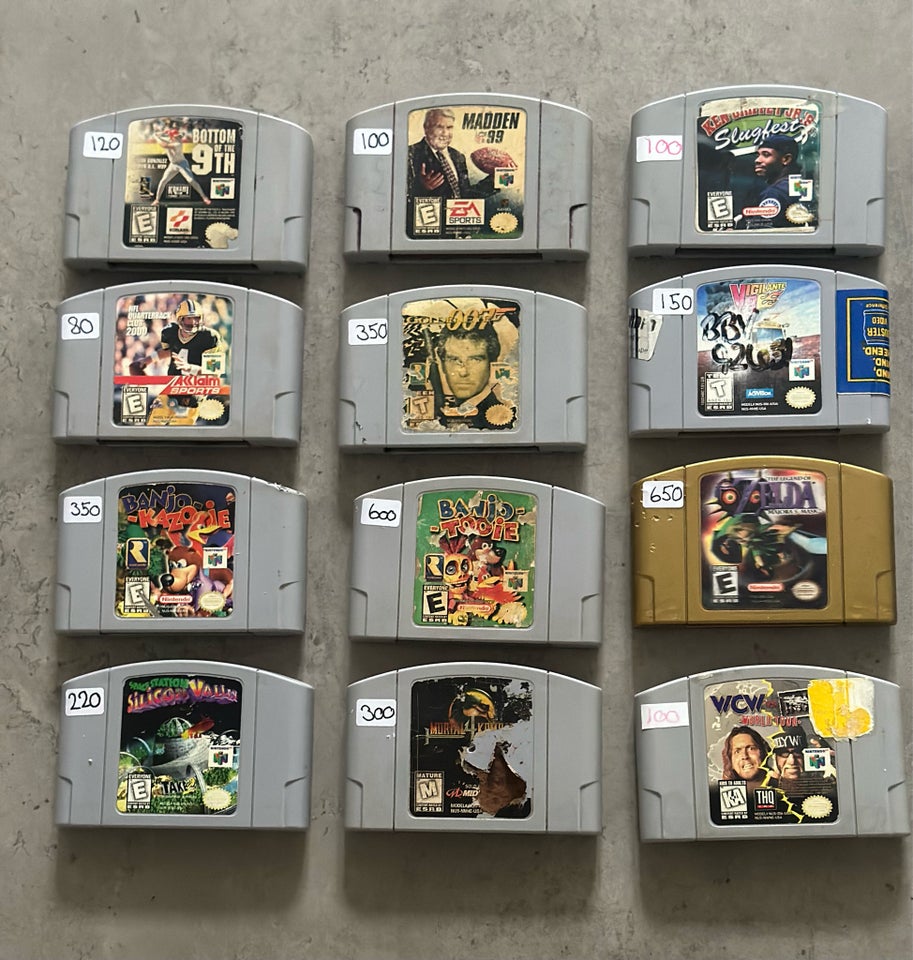 24 x Nintendo 64 spil n64 N64