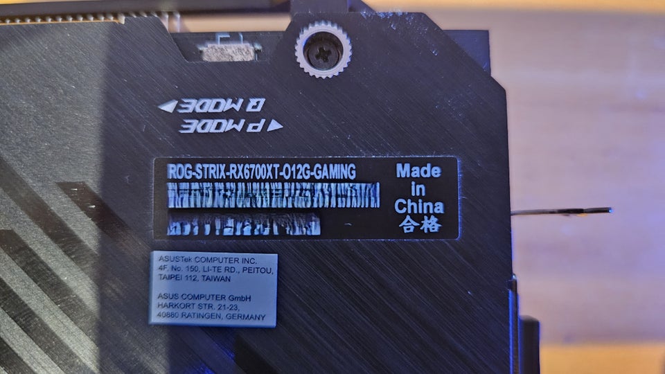 ROG STRIX RX6700XT O12G GAMING