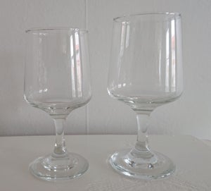 Glas Rødvins og hvidvins glas