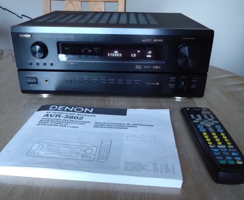 Denon, Avr 3802, 7.1 kanaler