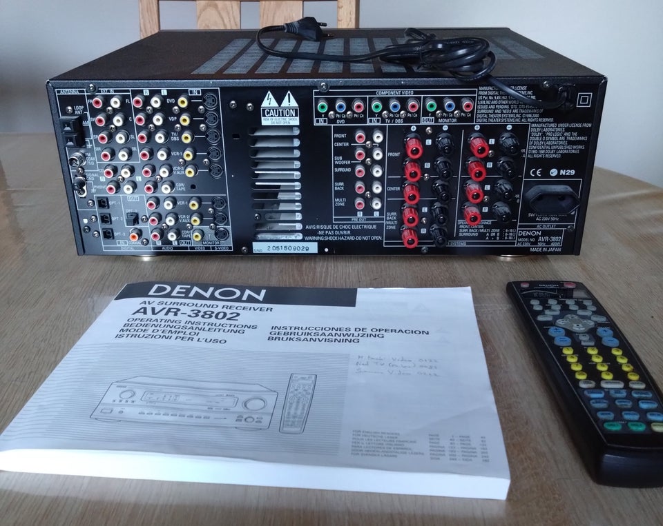 Denon, Avr 3802, 7.1 kanaler