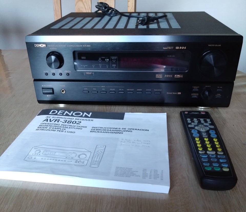 Denon, Avr 3802, 7.1 kanaler