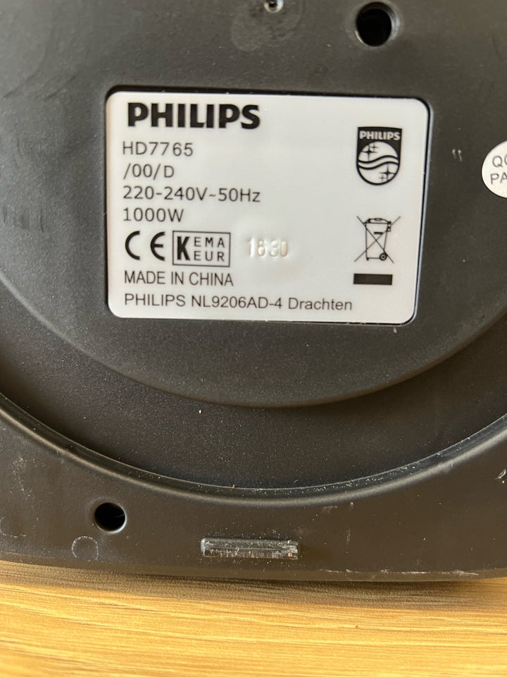 Philips kaffemaskine kværn