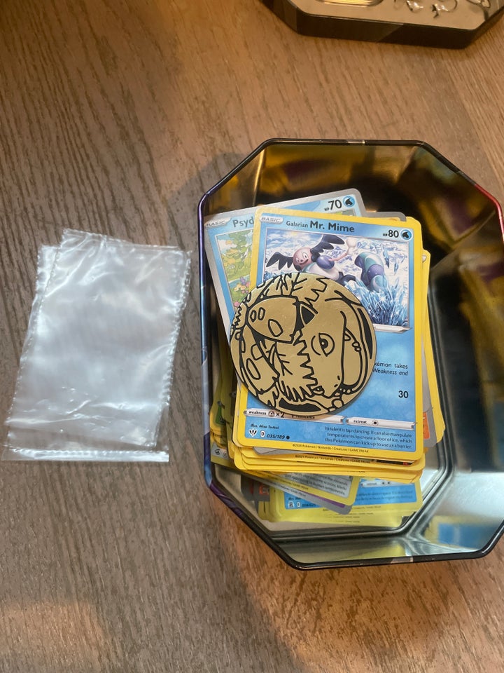 Samlekort, Pokemon kort med mønt og