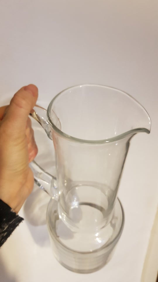 Glas Vandkaraffel stor høj