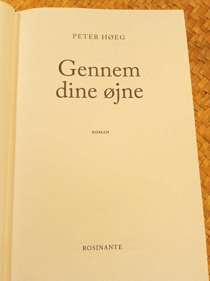 Gennem dine øjne, Peter Høeg,