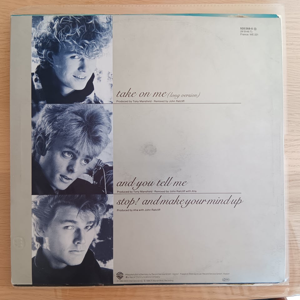 Maxi-single 12", A-ha, Take on me