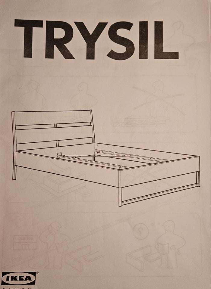 Sengeramme IKEA b: 140 l: 200 h: