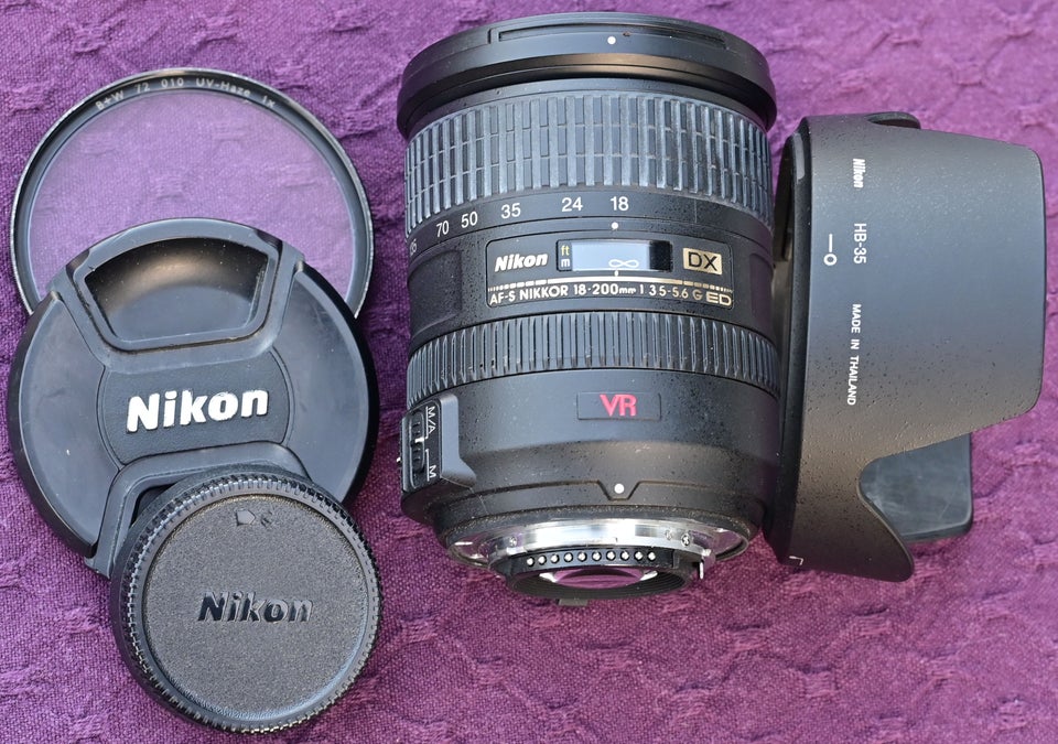 Nikon 18-200mm VR DX til rep Nikon