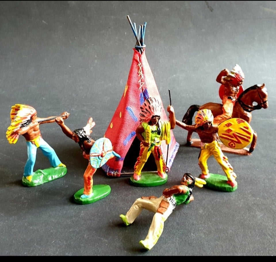 Samlefigurer Metal indianere