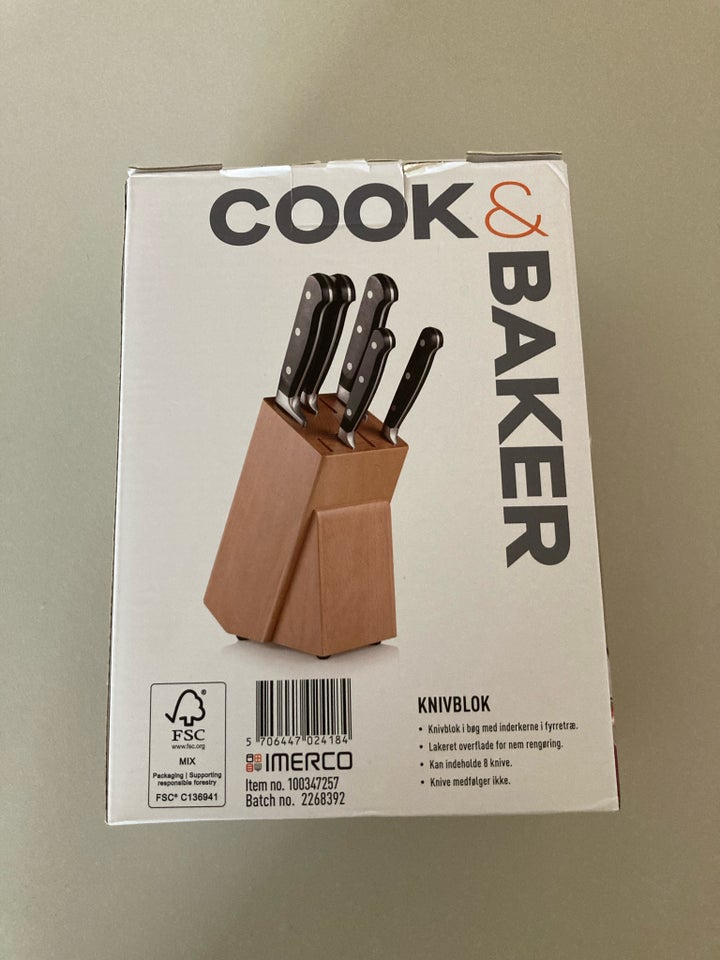 Knivblok, Cook  Baker