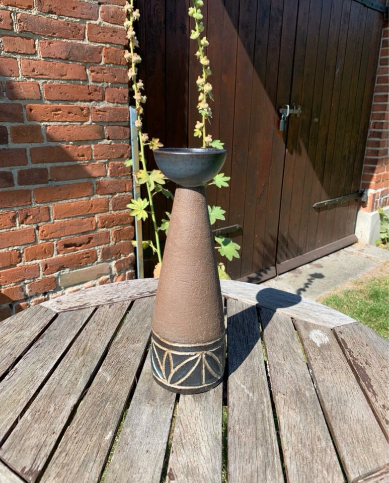 Keramik Lysestage / vase Sejer