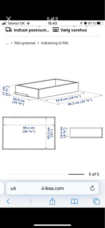 Garderobeskab, Ikea pax