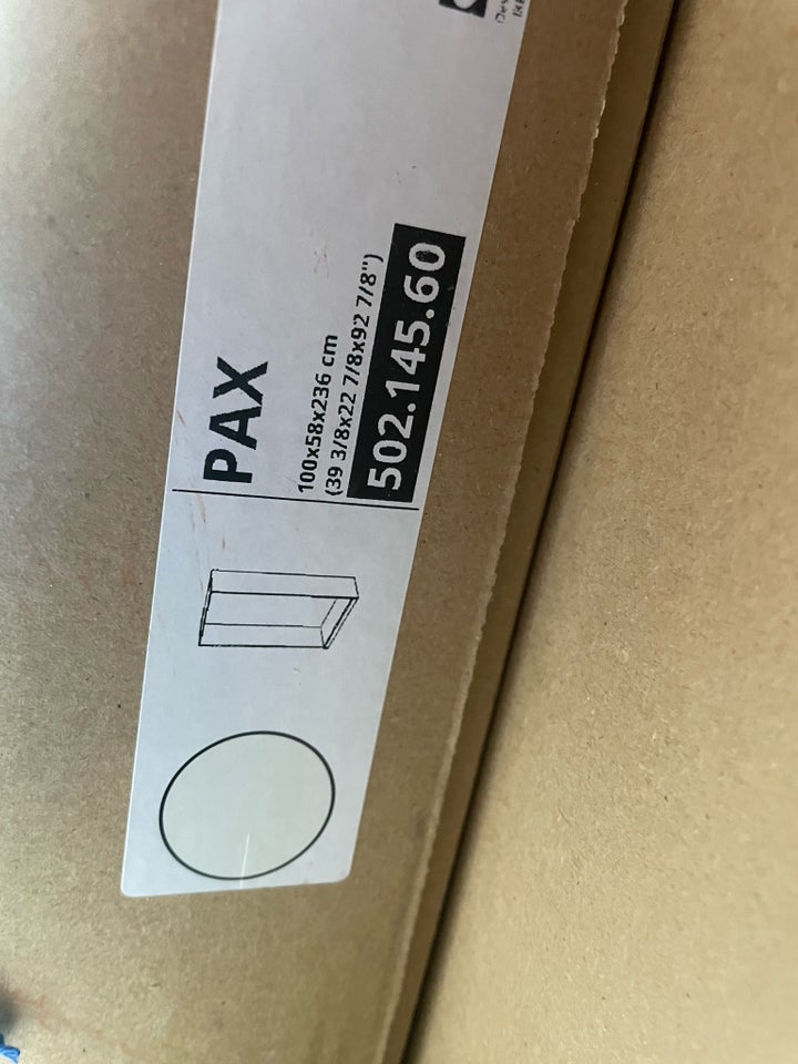 Garderobeskab Pax Ikea  b: 100 d: