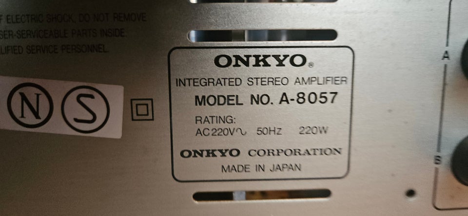 Receiver, Onkyo, A-8057