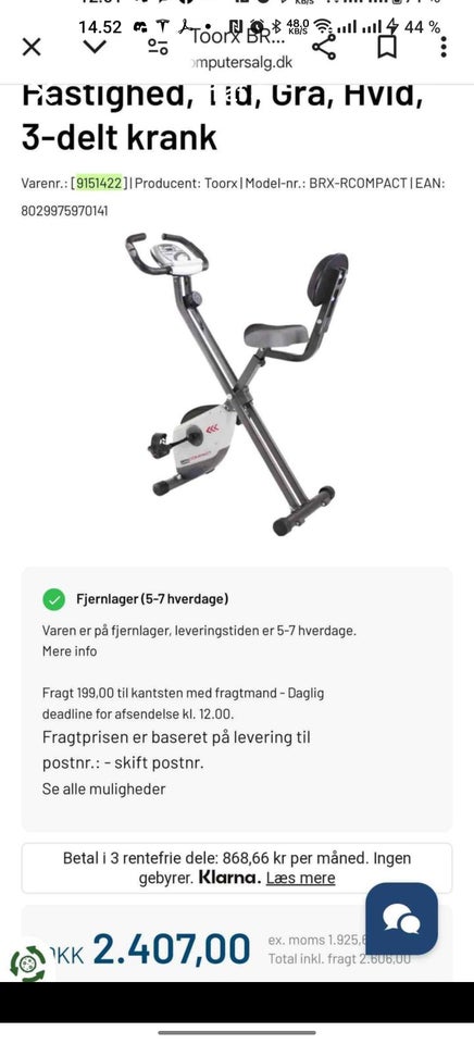 Motionscykel, Motionscykel,