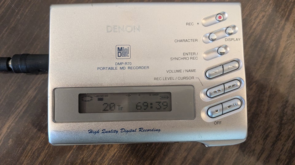 Minidisc afspiller, Denon,