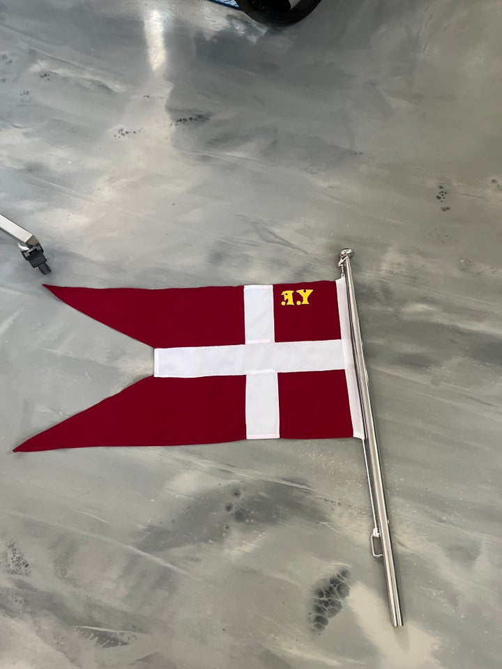 Flagstang 25mm med flag 85x