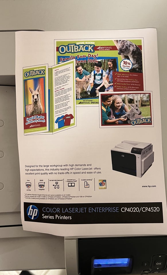 Laserprinter, m. farve, HP