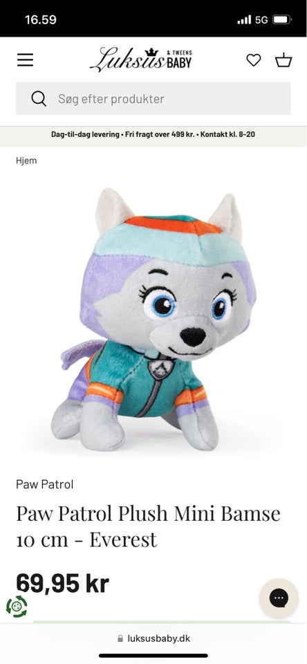 Paw Patrol bamser