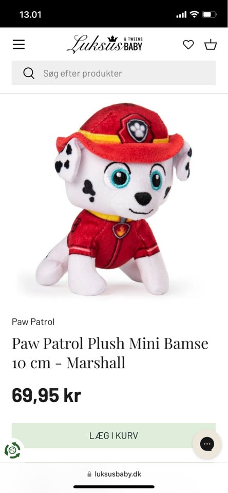 Paw Patrol bamser