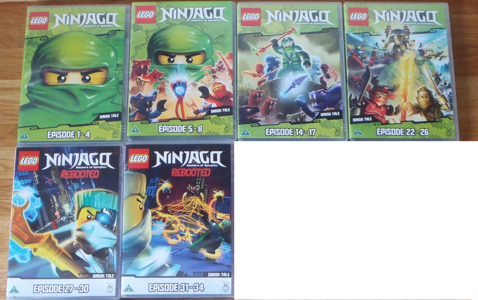 Ninjago - 6 stk forskellige,