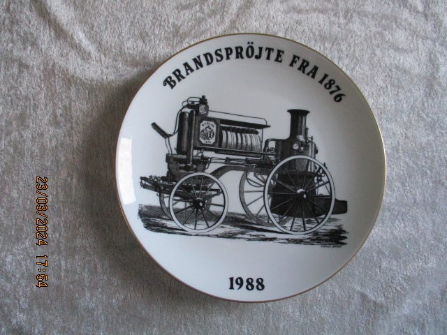 Porcelæn Platter Brandsprøjter