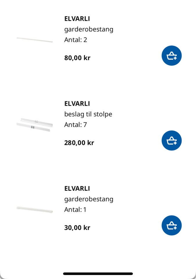 Reolsystem IKEA ELVARLI