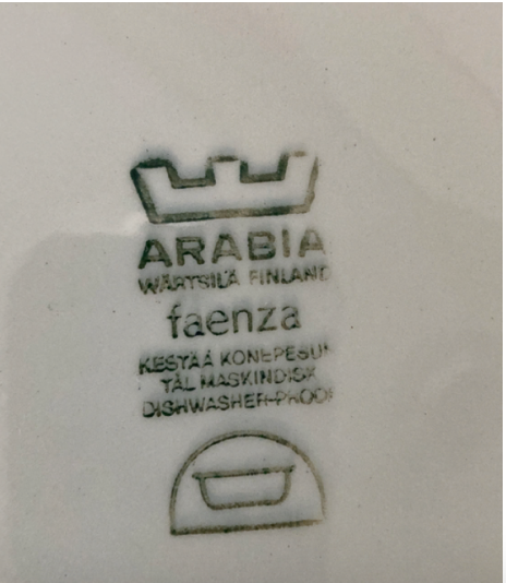 Porcelæn Kopper og fad ARABIA