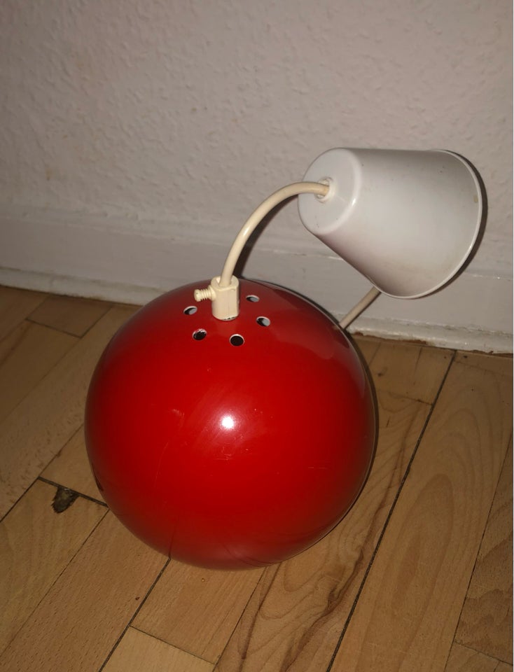 Pendel, Kuglelampe - Retro - Rød