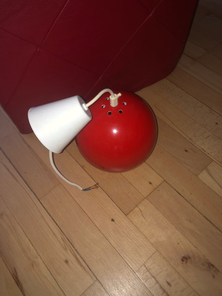 Pendel, Kuglelampe - Retro - Rød