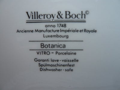 Porcelæn Botanica Villeroy