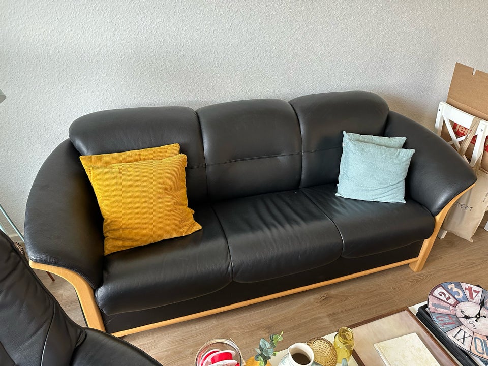 Sofa læder 3 pers