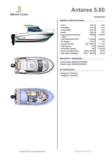 Beneteau Kabinebåd årg 2013