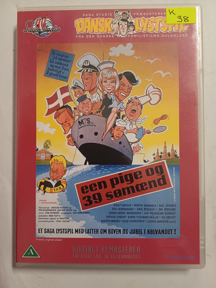 En pige og 39 sømænd DVD