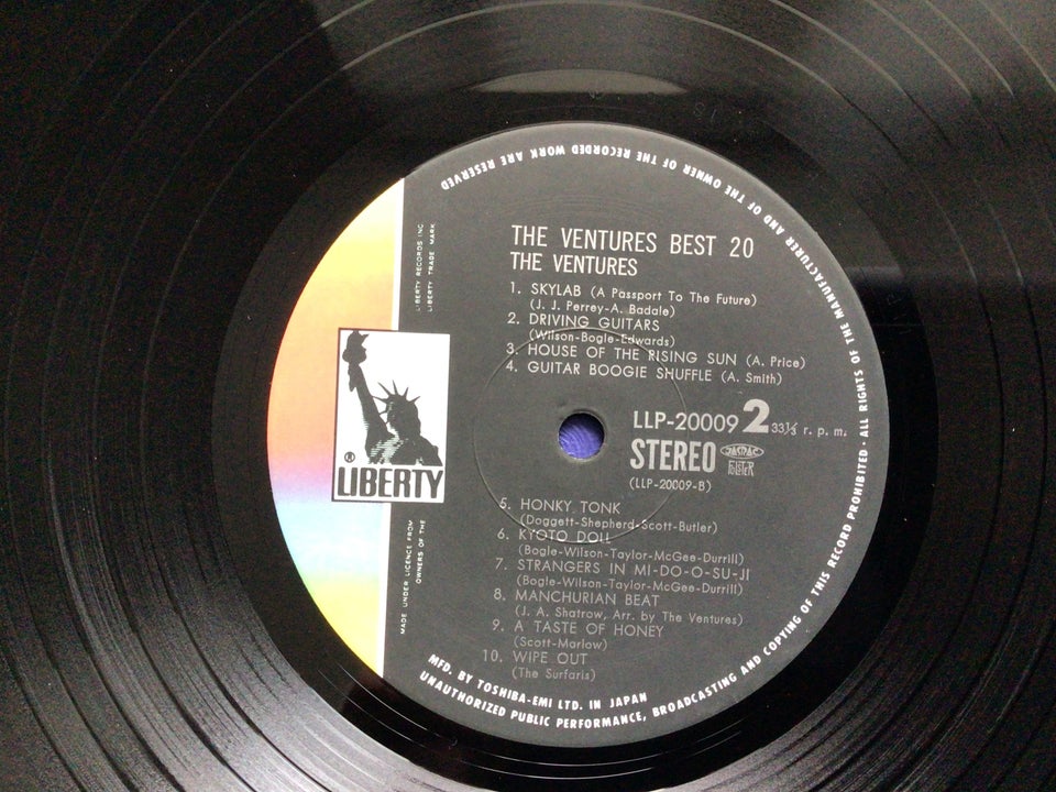 LP The Ventures  Best 20 (studio)