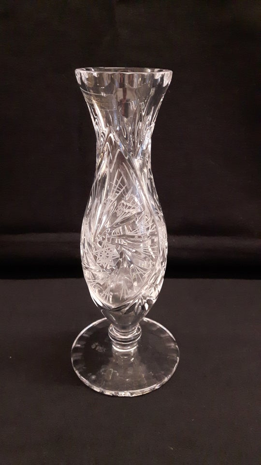 Glas Krystal vase 24 % lead