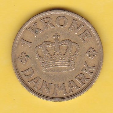 Danmark, mønter, (156) 1 Kr. Chr. X