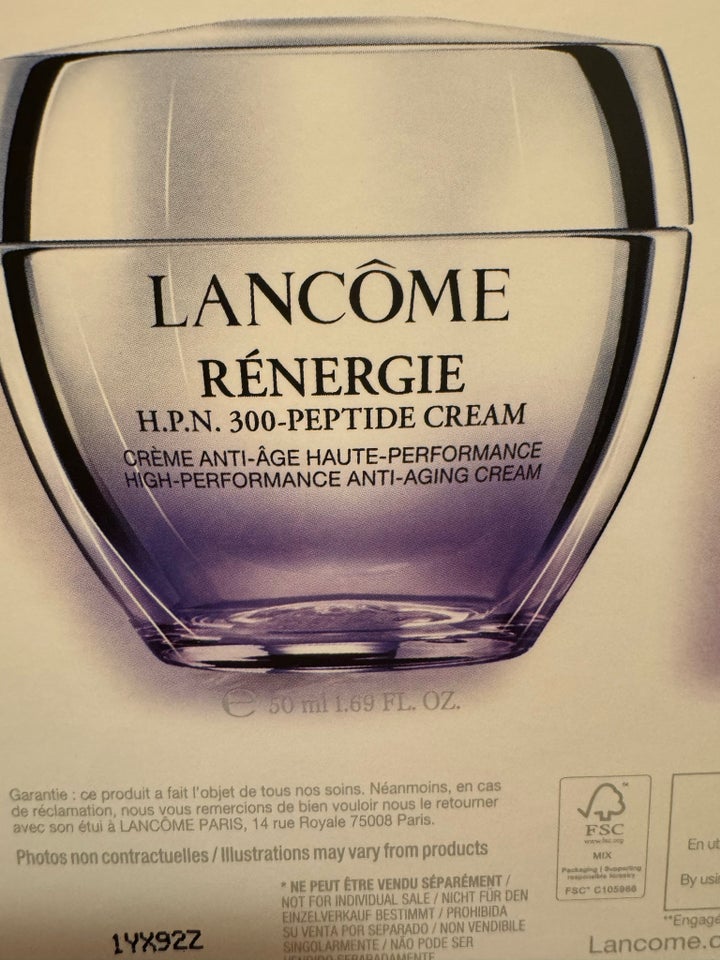 Ansigtspleje, Lancome dagcreme